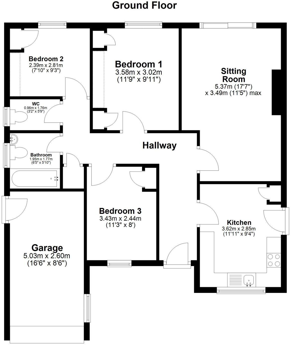Kielder Rise, Worcester, WR2 floorplan