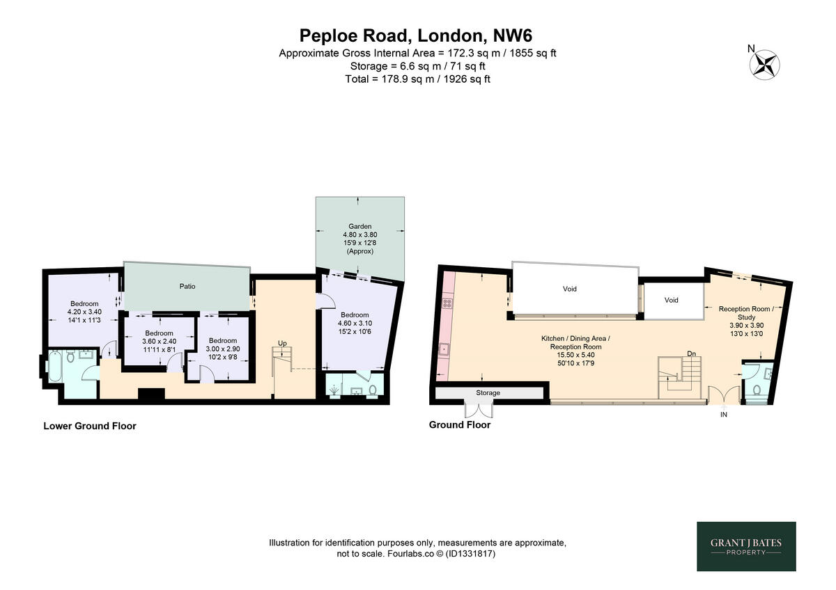 Vaulted House, Peploe Road, London, NW6 floorplan