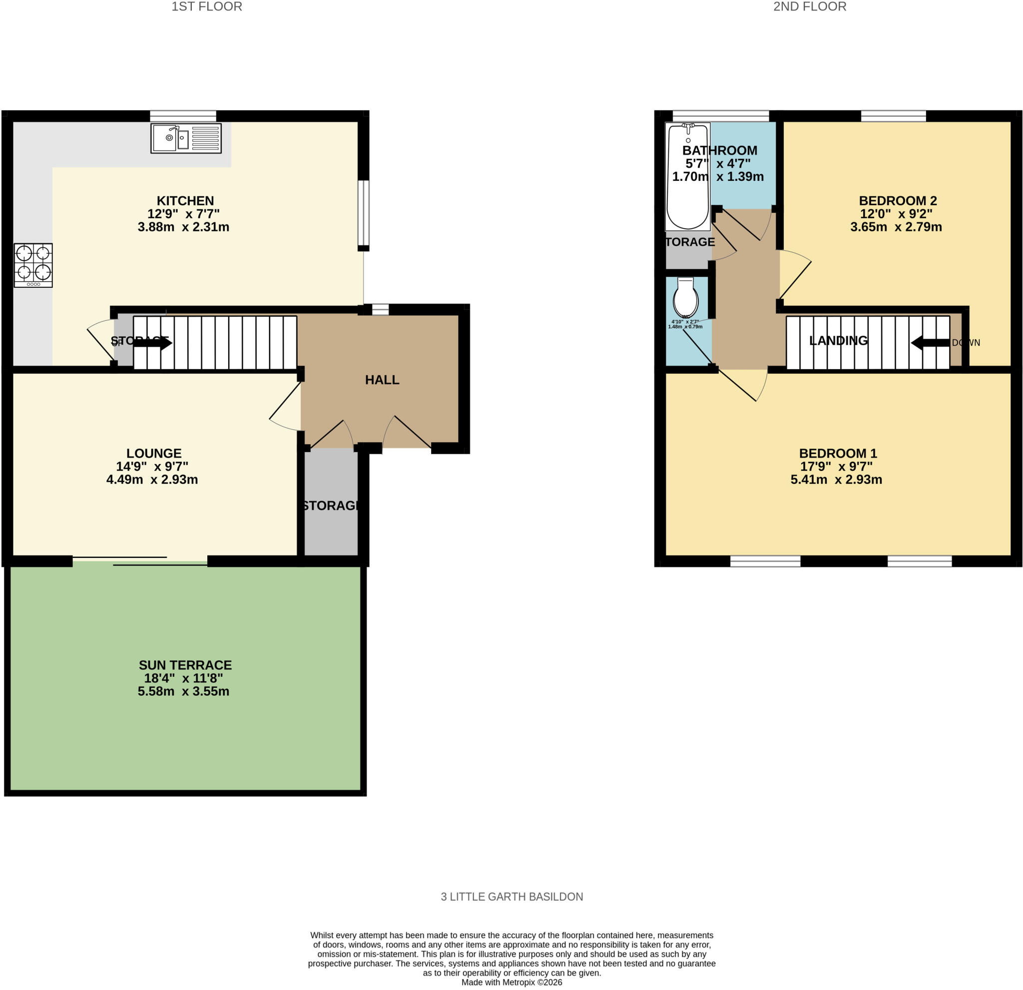 Little Garth, Basildon, SS13 floorplan