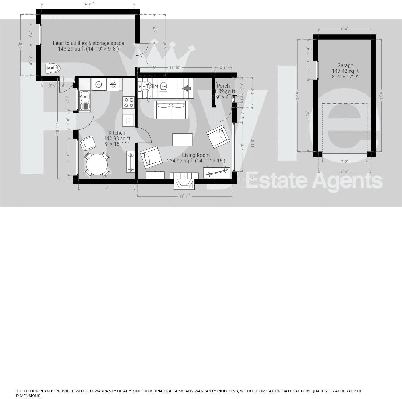 No. 33, Worsley Close, Knott End-on-Sea, Lancs FY6 0BL floorplan