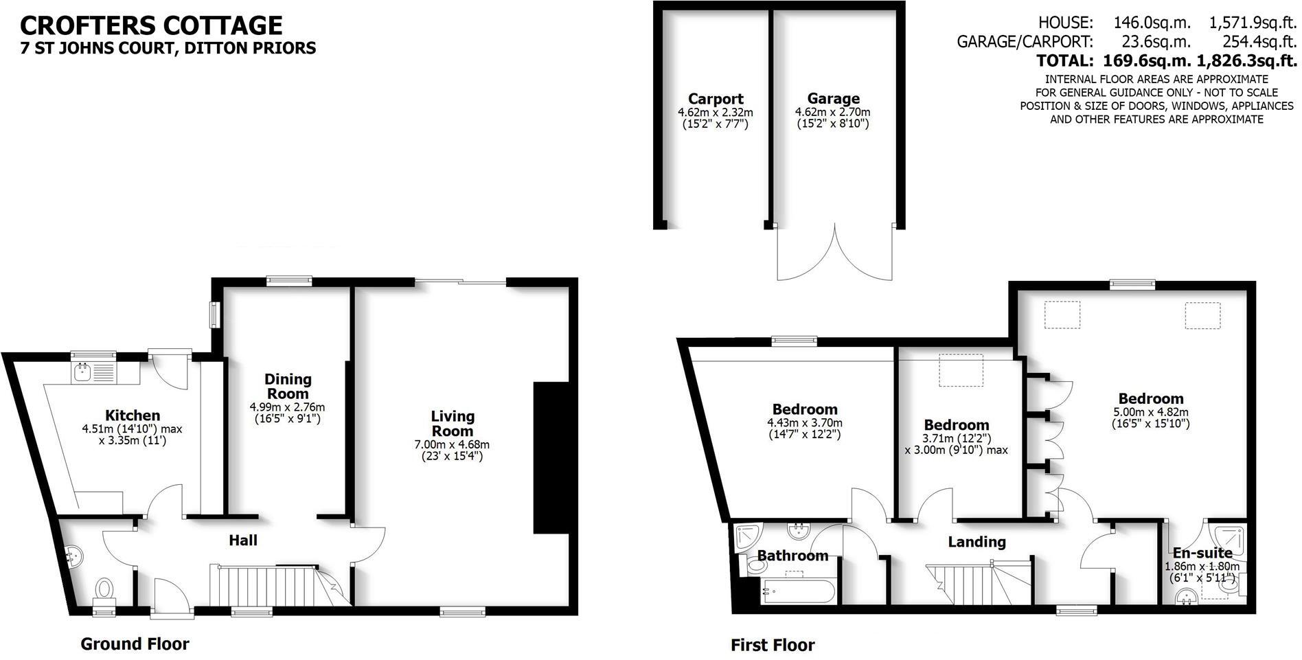 Crofters Cottage, 7 St. Johns Court, Ditton Priors, Bridgnorth floorplan