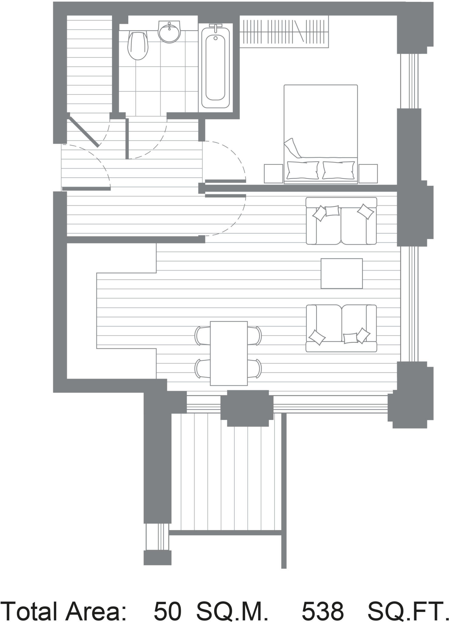 Sovereign Tower, Canning Town floorplan