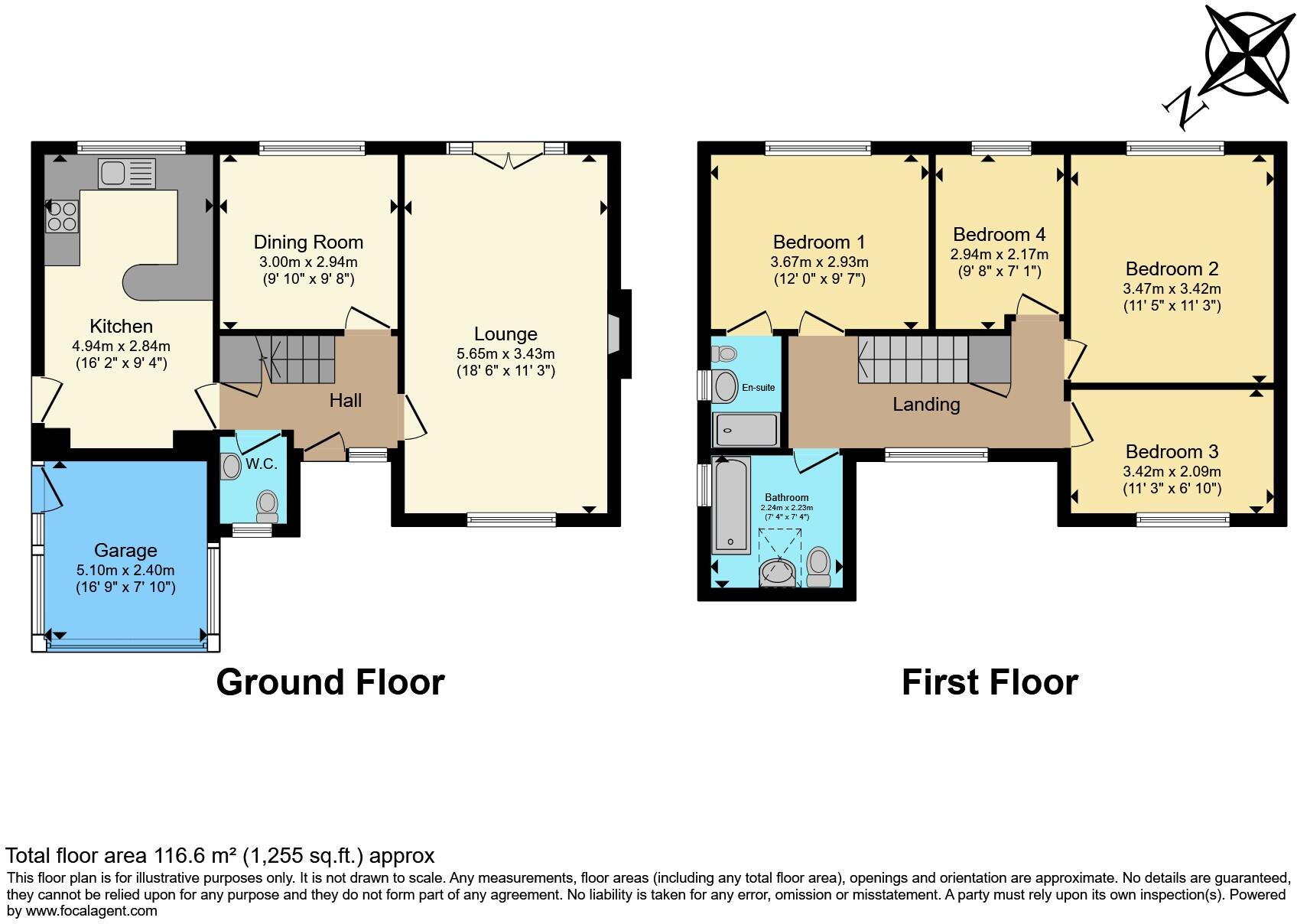 Rotherfield, Luton, LU2 floorplan