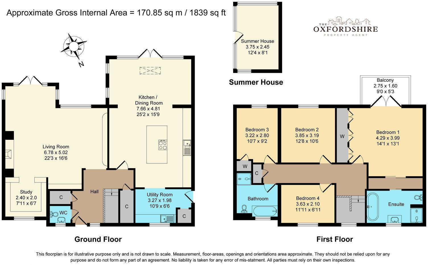 Rack End, Standlake, Witney, OX29 7SB floorplan