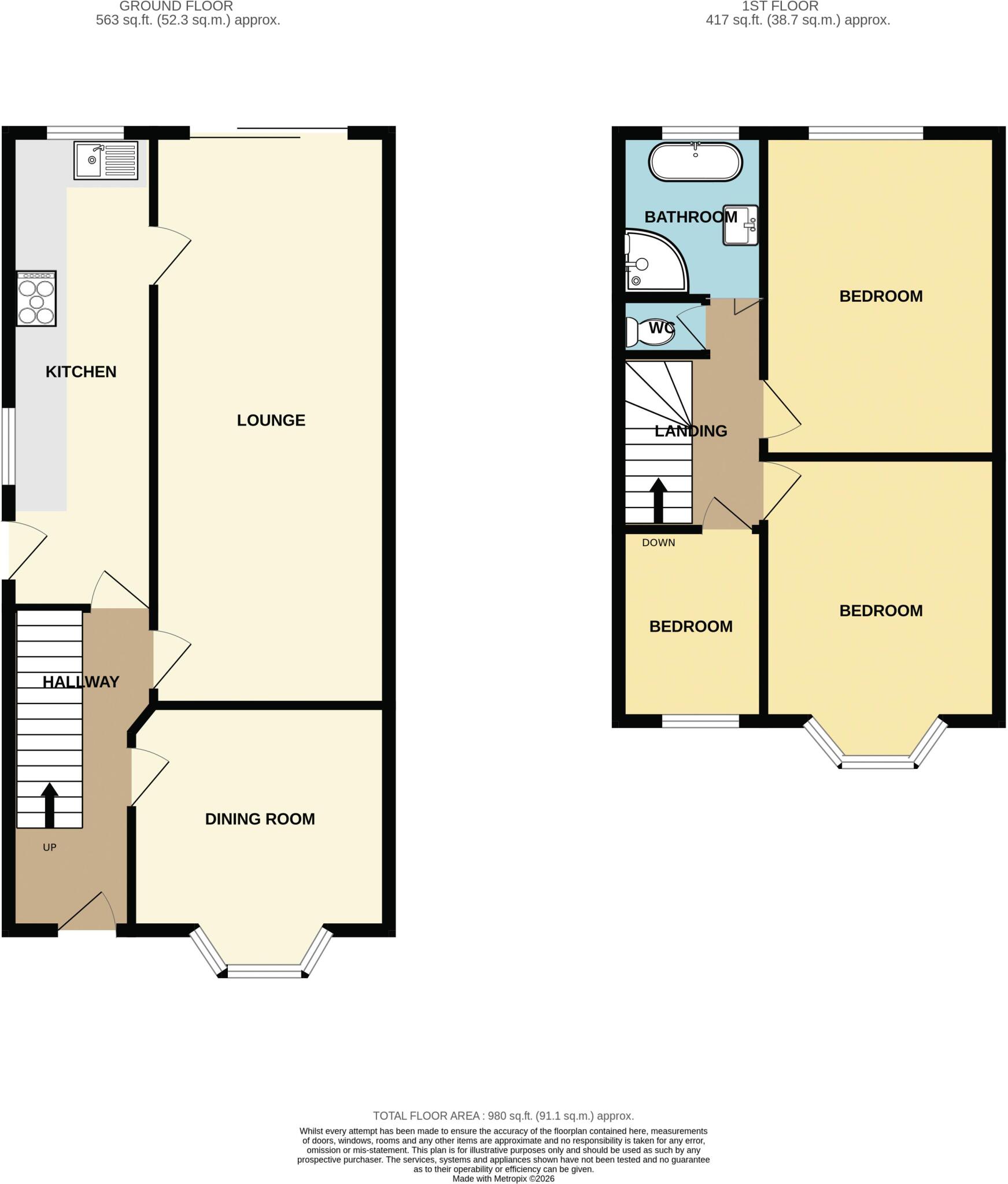 Wilcott Road, Gatley floorplan
