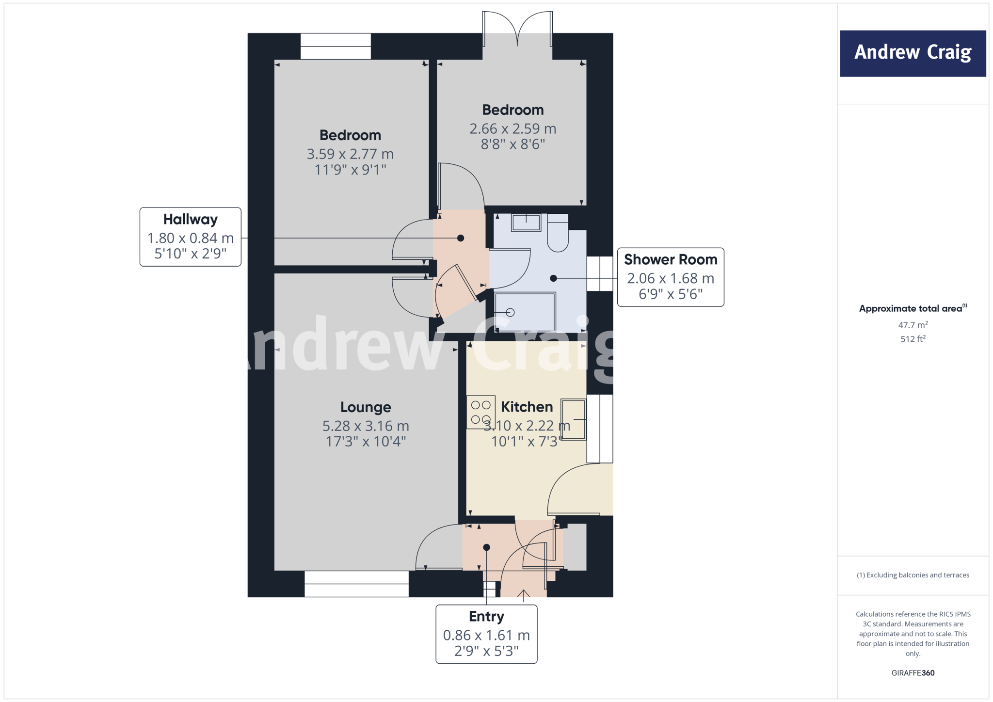 Cliffside, South Shields floorplan