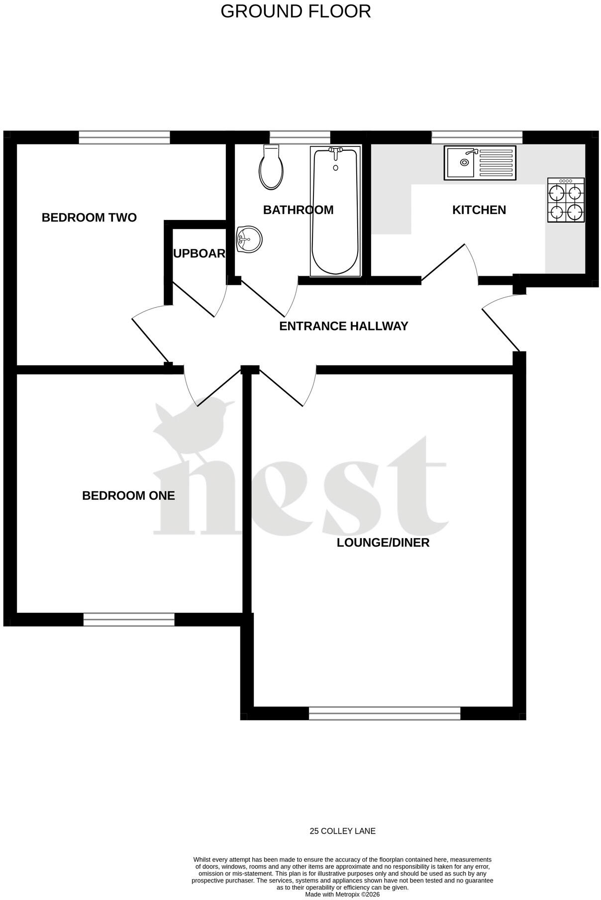 Colley Lane, Bridgwater, Somerset floorplan