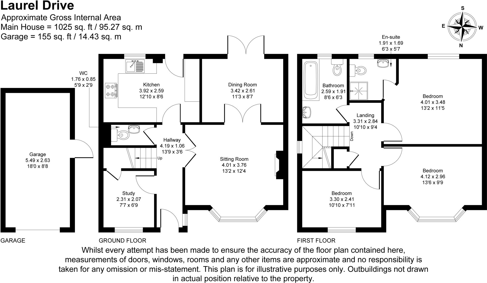 Laurel Drive, Dunmow, Essex, CM6 floorplan