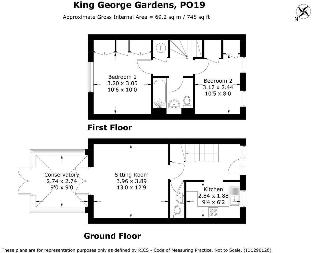 King George Gardens, Chichester floorplan