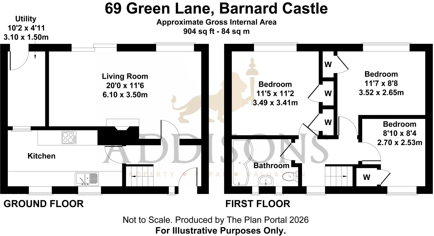 Green Lane, Barnard Castle, County Durham, DL12 floorplan