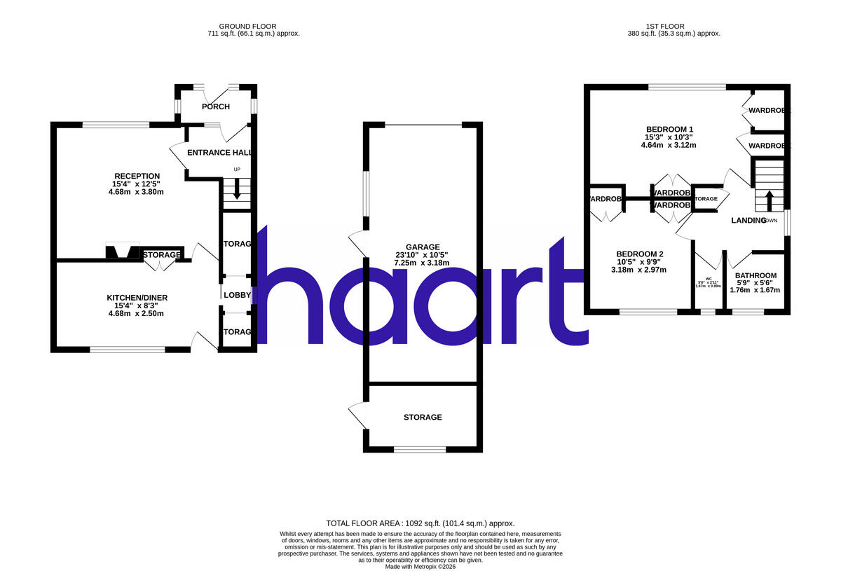 Amersham Road, Harold Hill floorplan