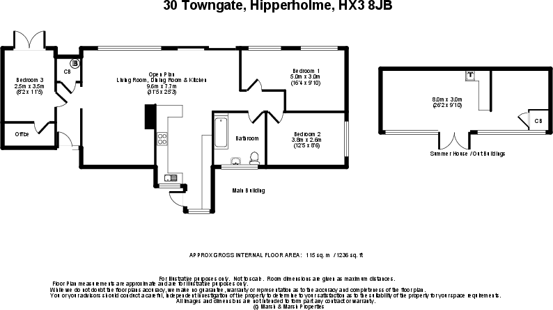30 Towngate, Hipperholme, HX3 8JB floorplan