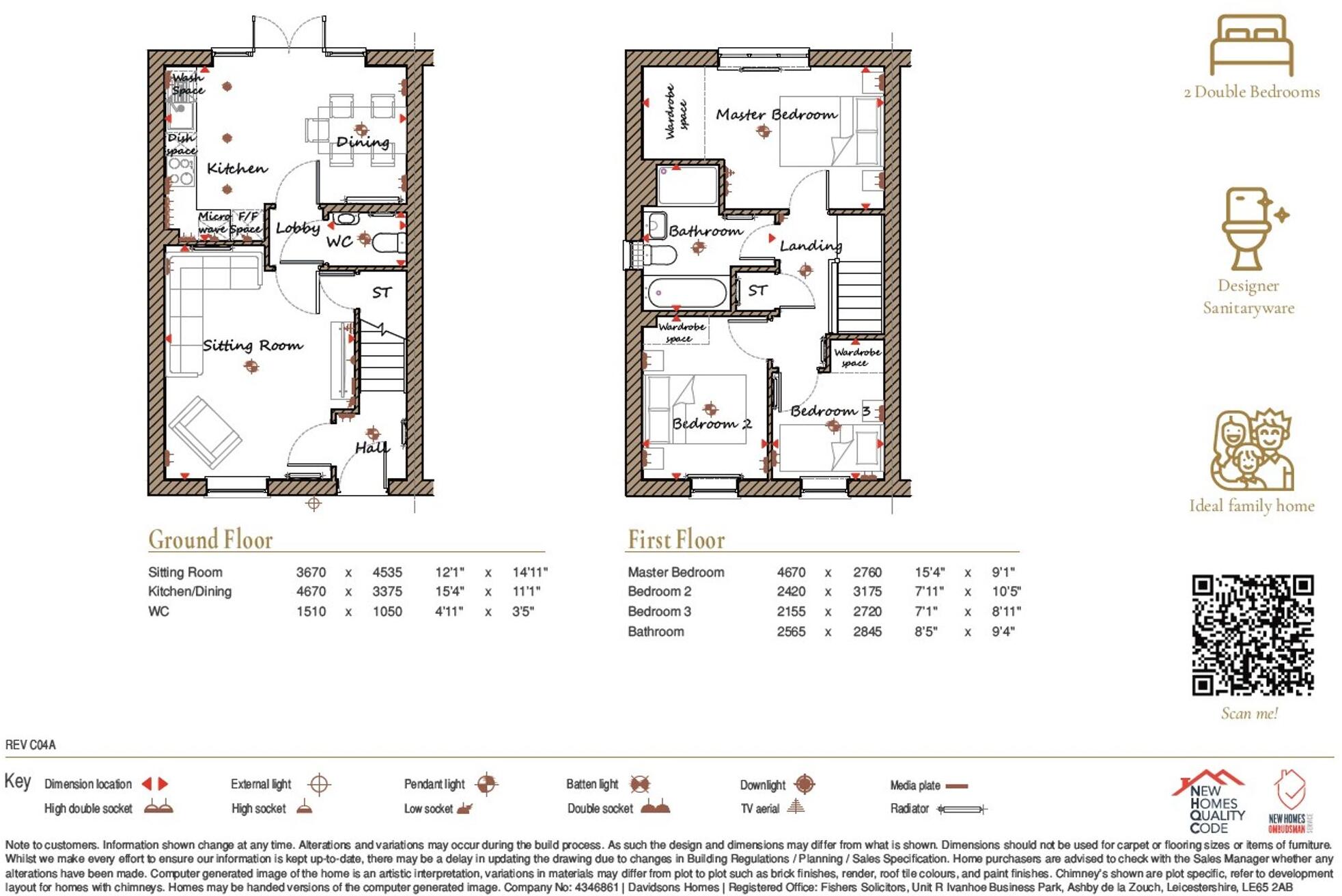 Brook Fields, Off Arnesby Road, LE8 floorplan