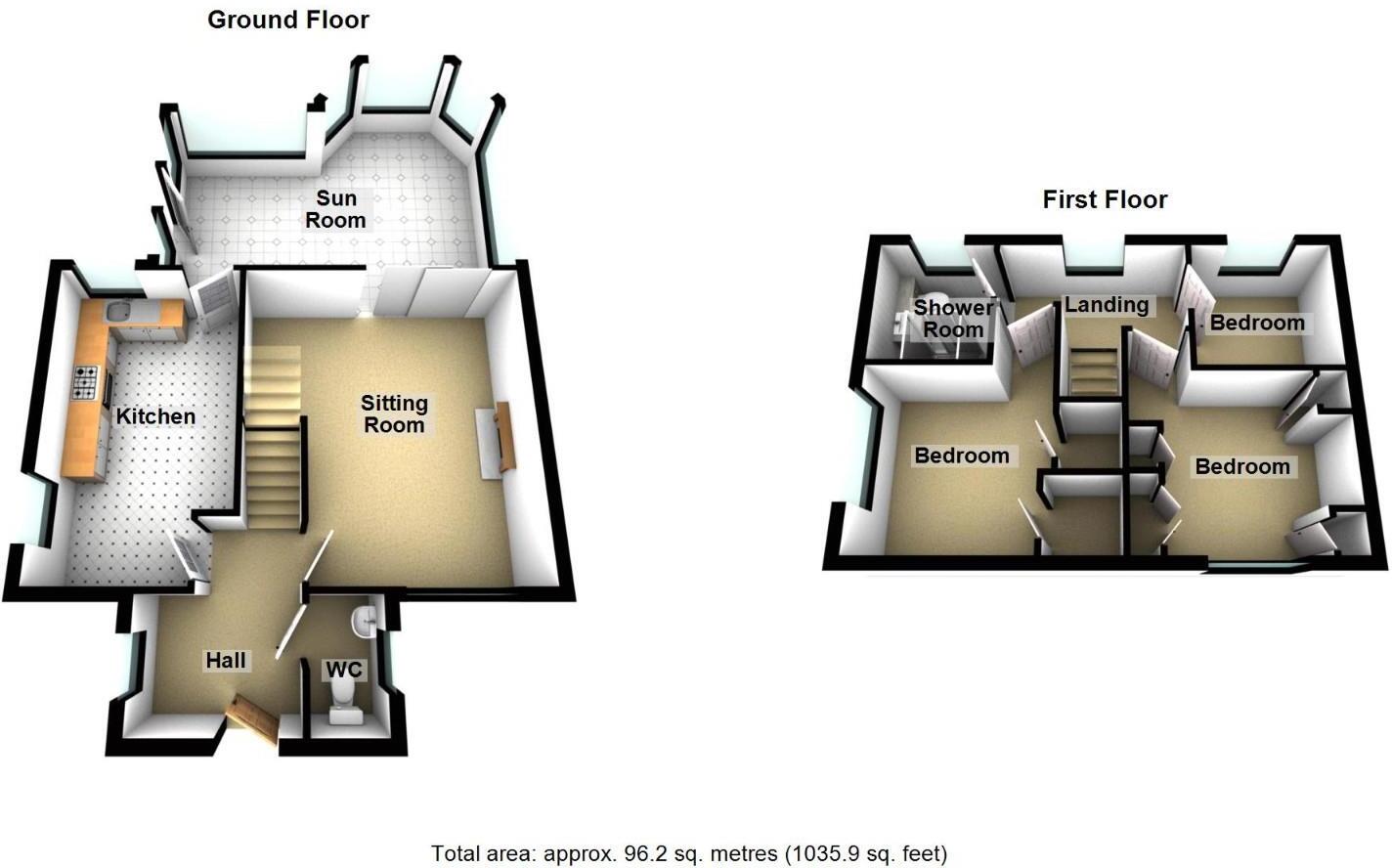 Pound Way, Southam floorplan