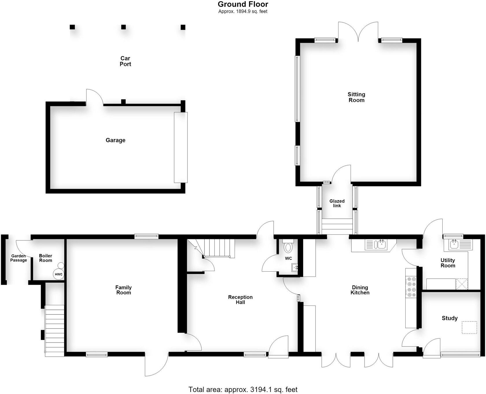 Melton Road, Rearsby, LE7 floorplan