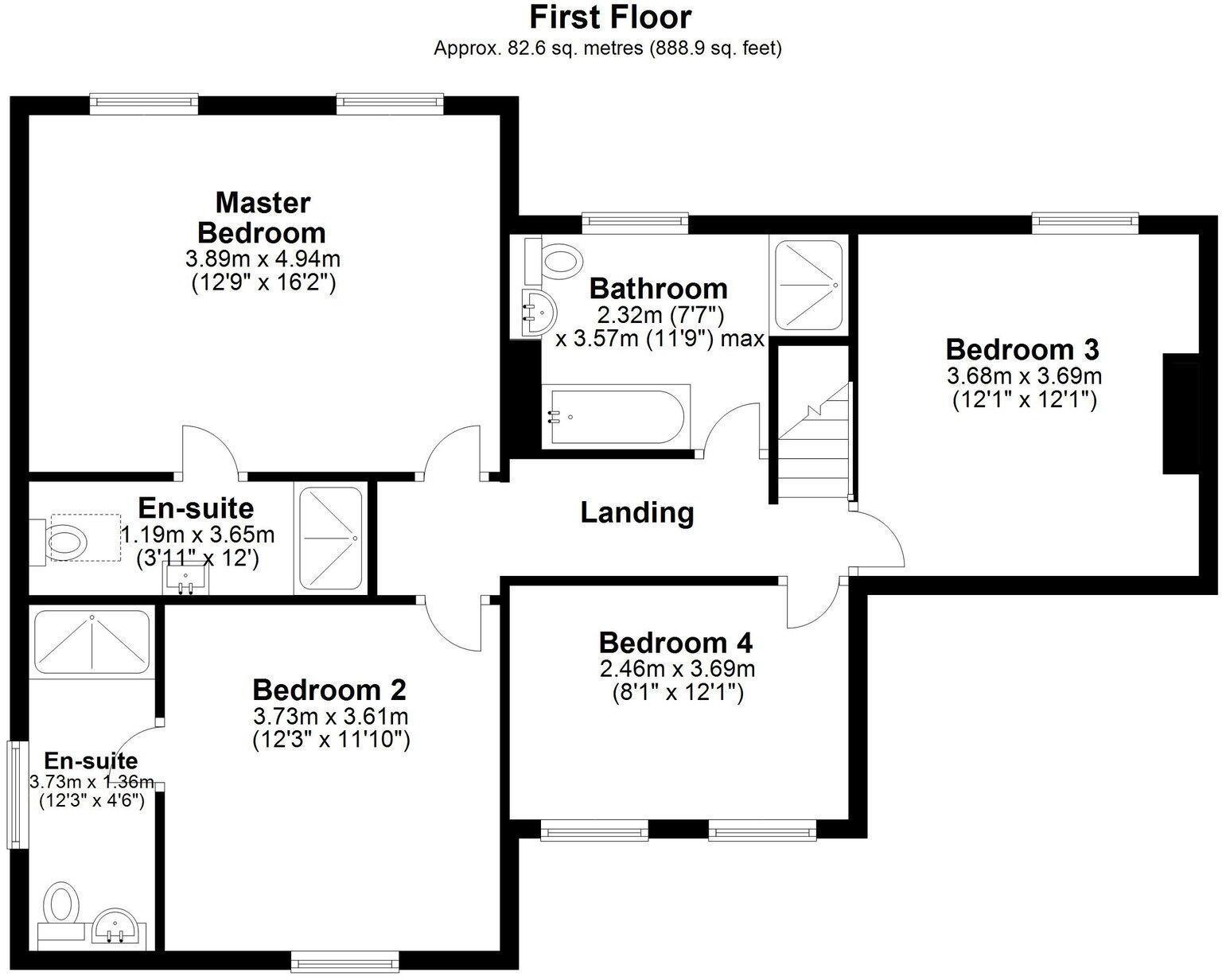 Brookside Cottage, John O'Gaunt floorplan