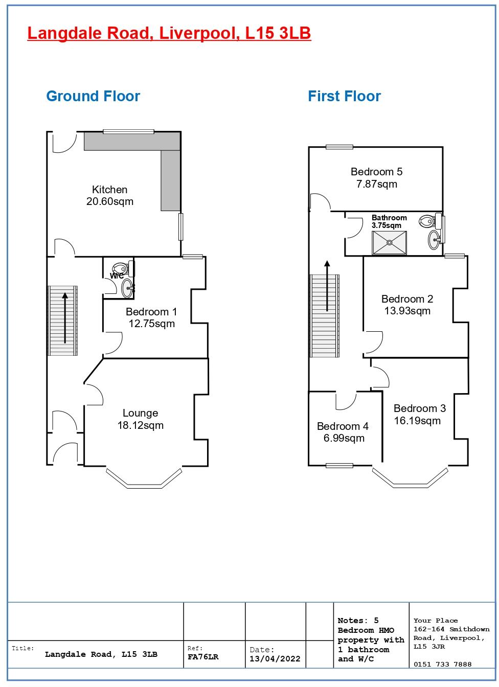 Langdale Road, Liverpool floorplan