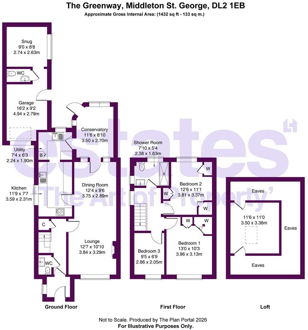 The Greenway, Middleton St. George, Darlington, DL2 1EB floorplan