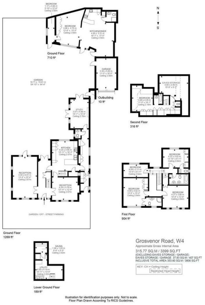 Grosvenor Road, London floorplan