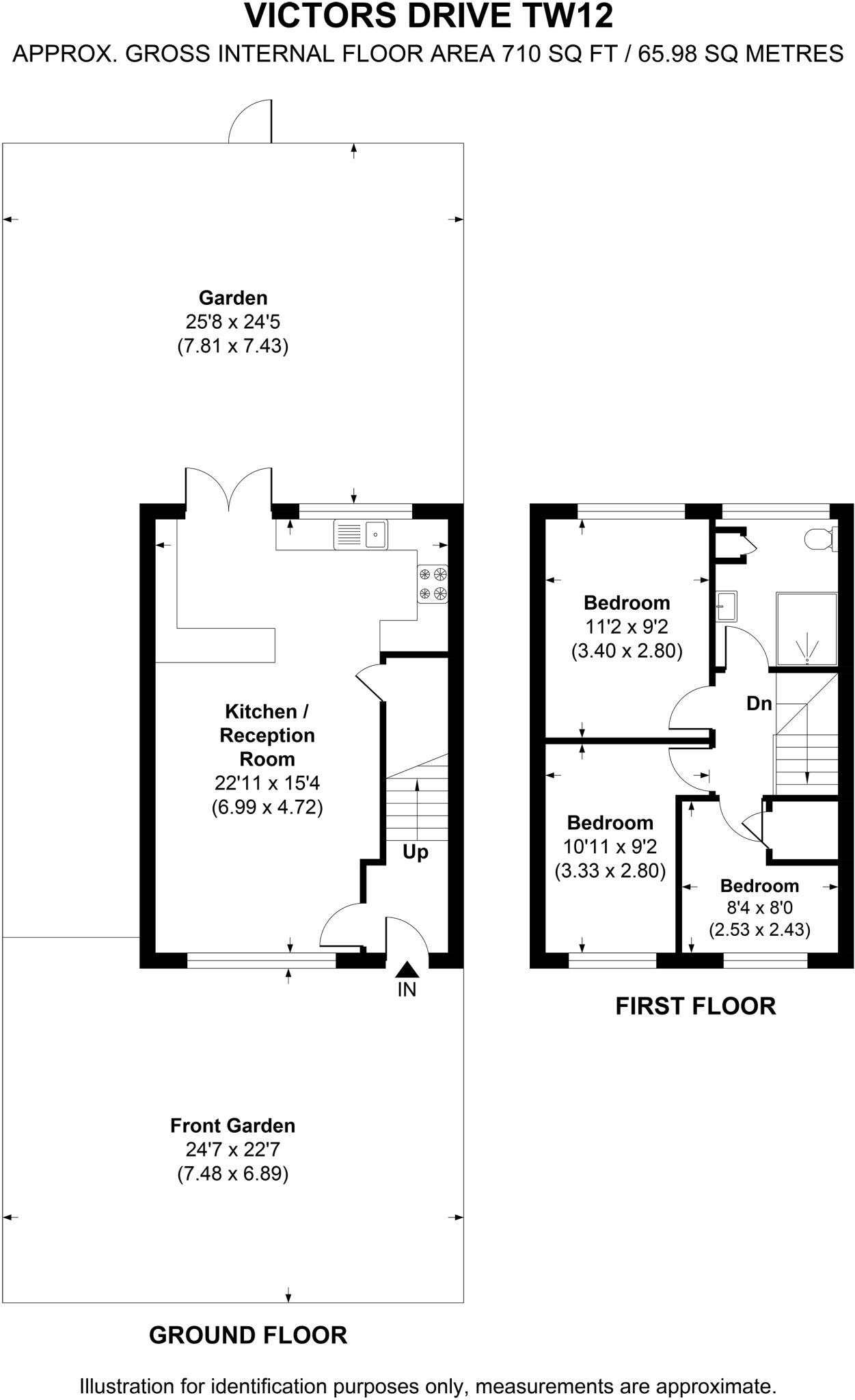 Victors Drive, Hampton, TW12 floorplan