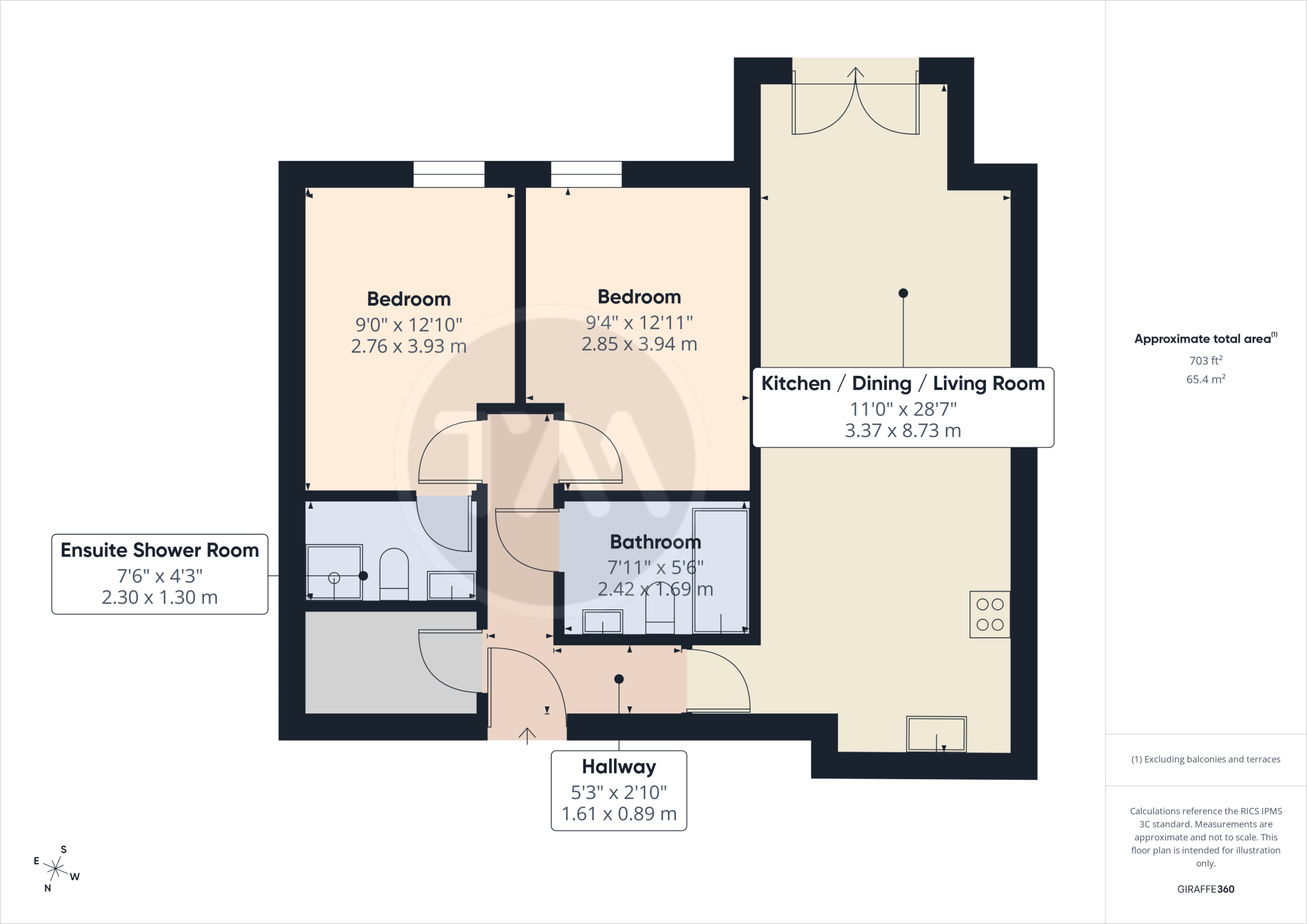 Marbled White Court, Little Paxton, St. Neots, Cambridgeshire, PE19 floorplan