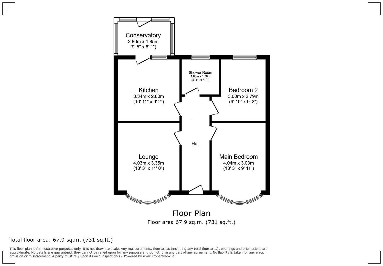 13 Bridgegate Road, Rhyl, LL18 4BL floorplan