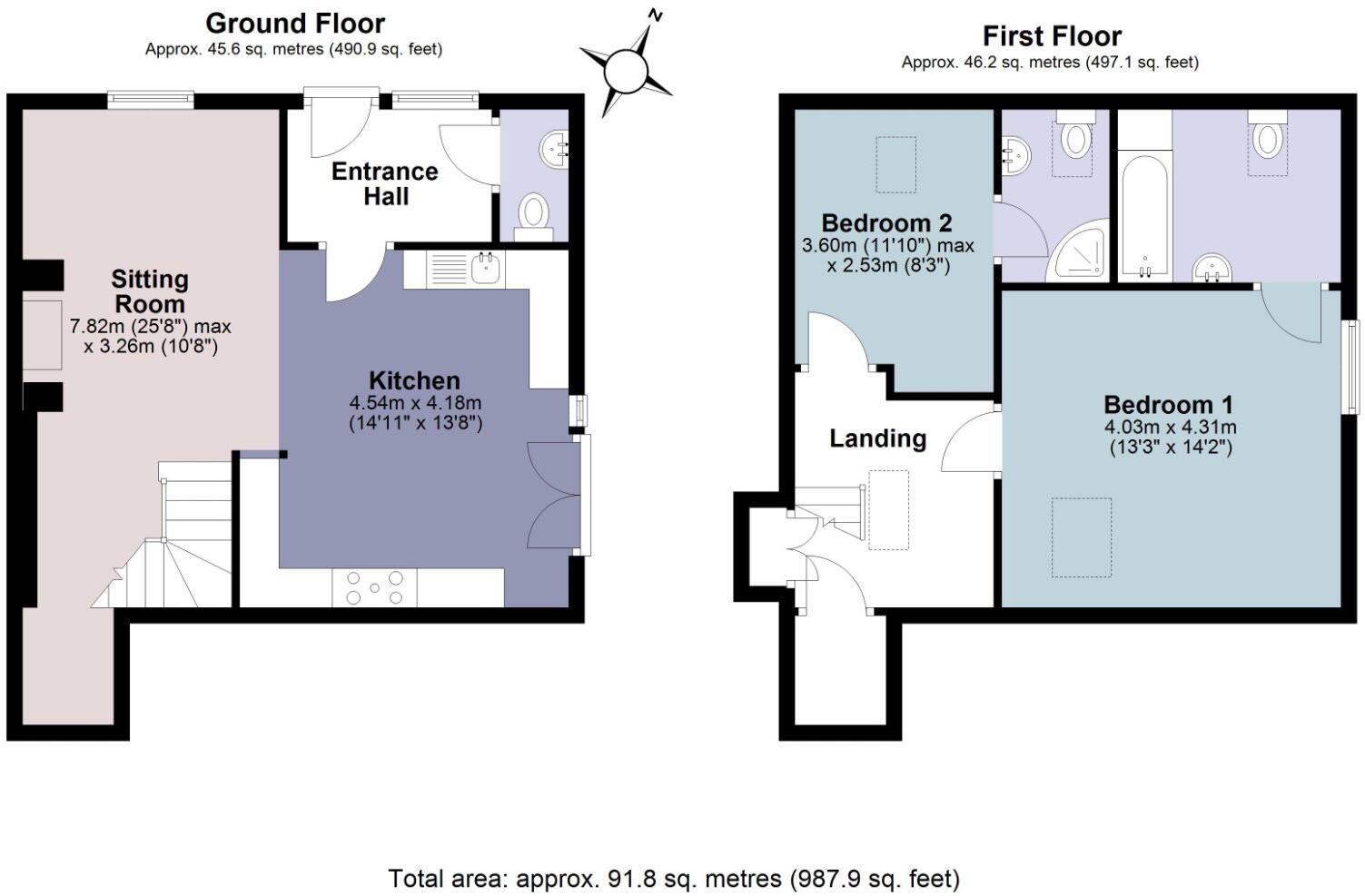 Meare Green, Wrantage, Taunton, Somerset, TA3 floorplan