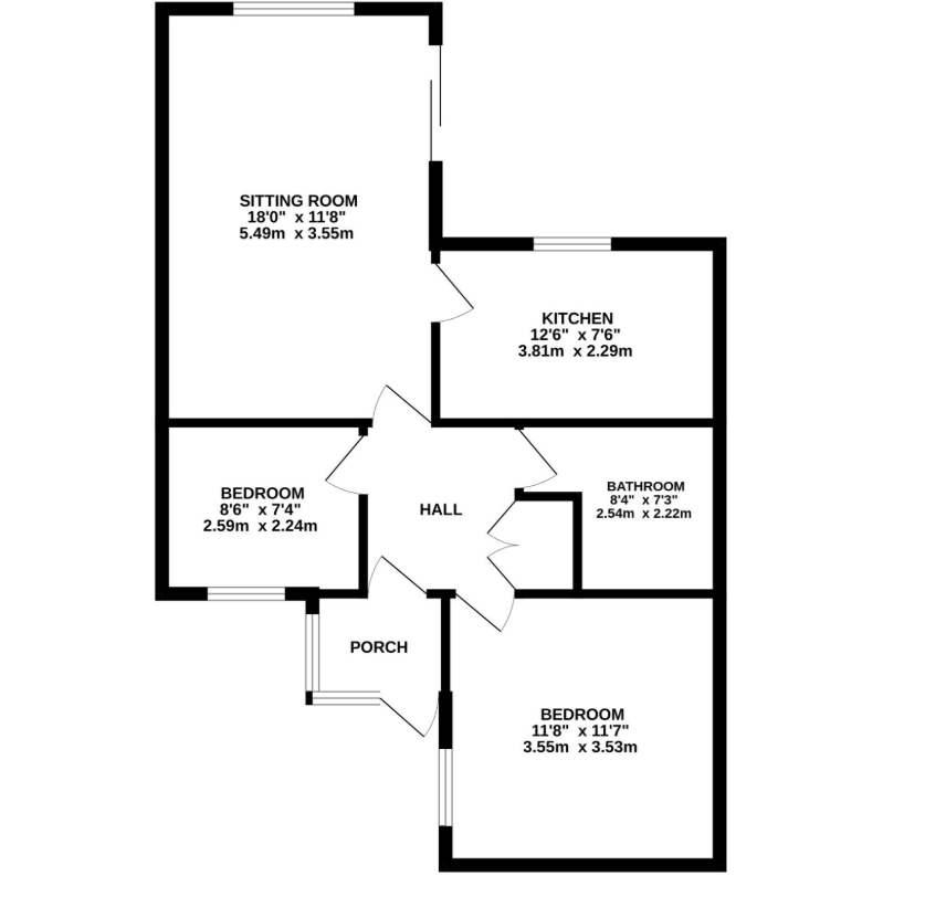Yew Cottage, High Road East, Felixstowe, Suffolk IP11 9PU floorplan