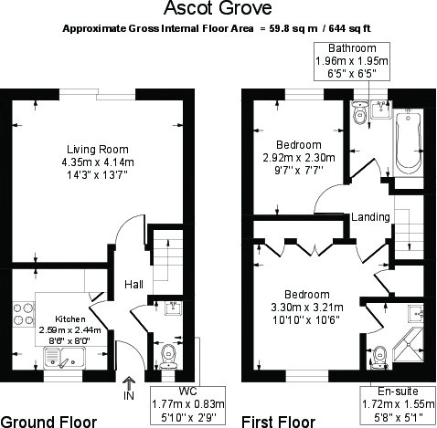 ** Parking For 2 Cars** Ascot Grove, Basildon floorplan
