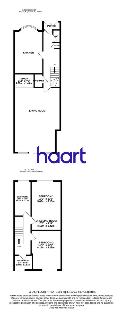 Tansey Close, Harold Hill floorplan
