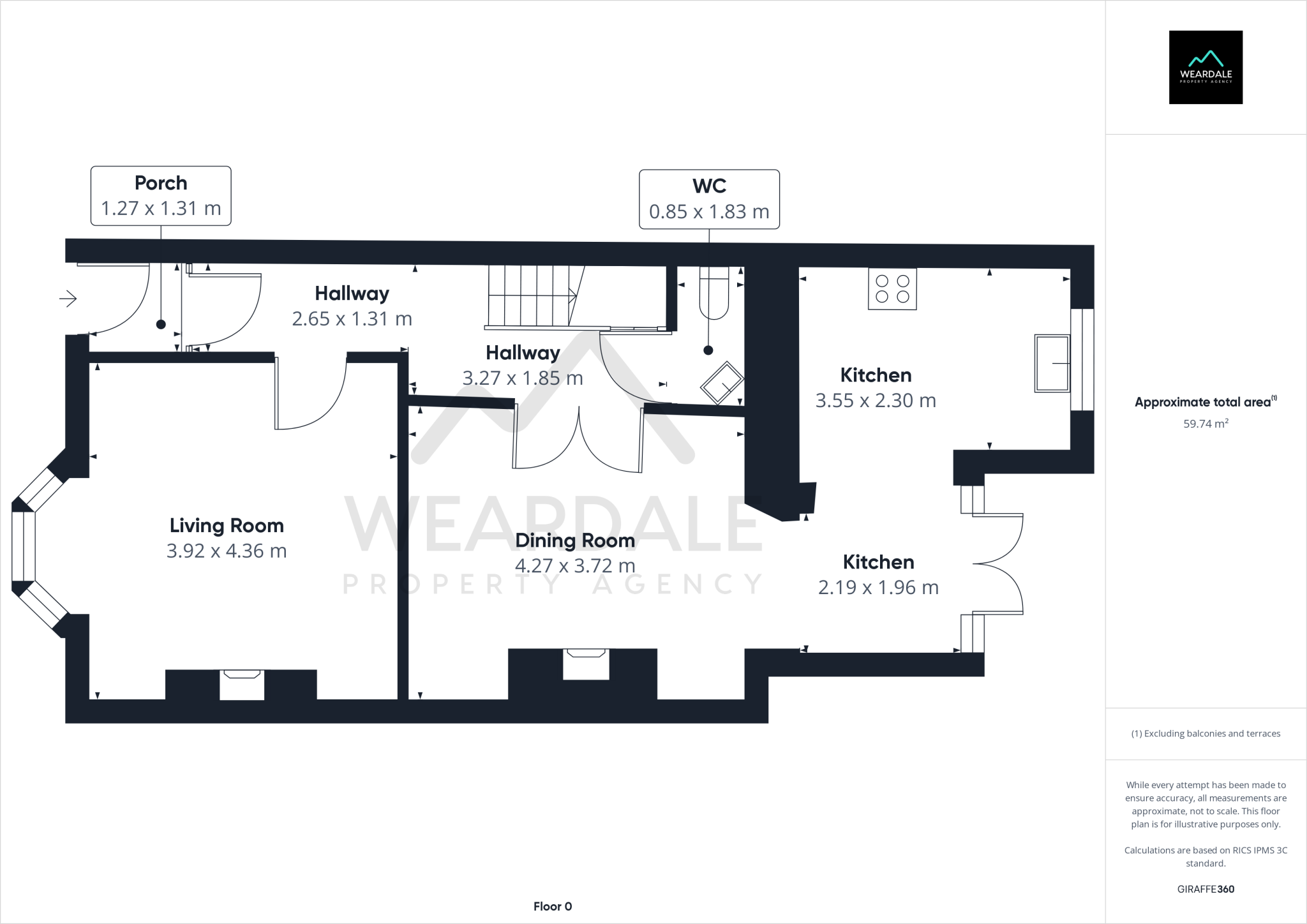 16 Uppertown, Bishop Auckland, DL13 3ET floorplan