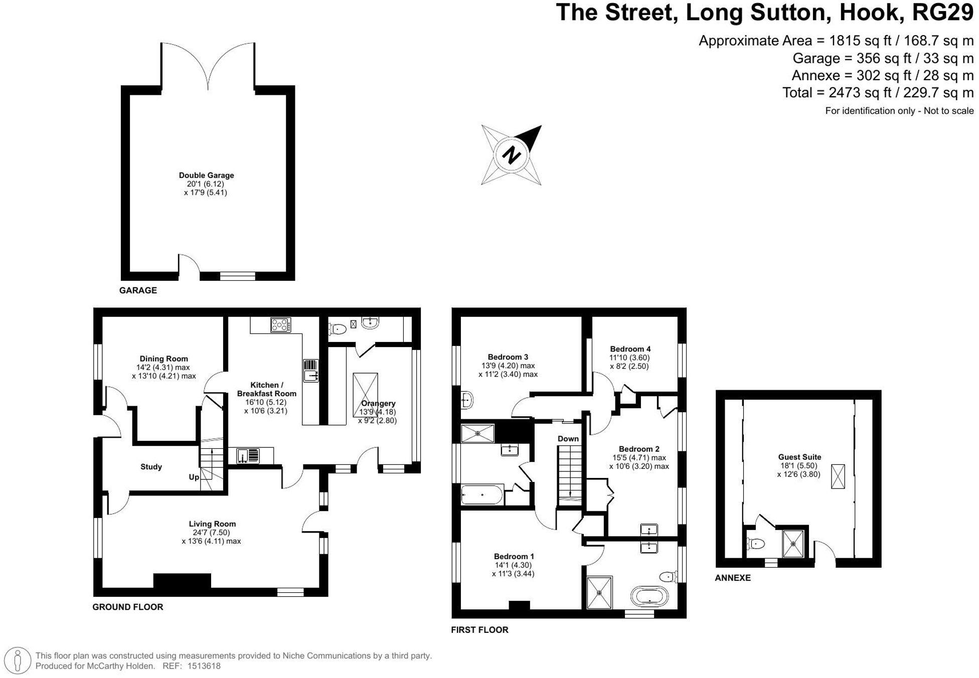 The Street, Long Sutton, RG29 floorplan
