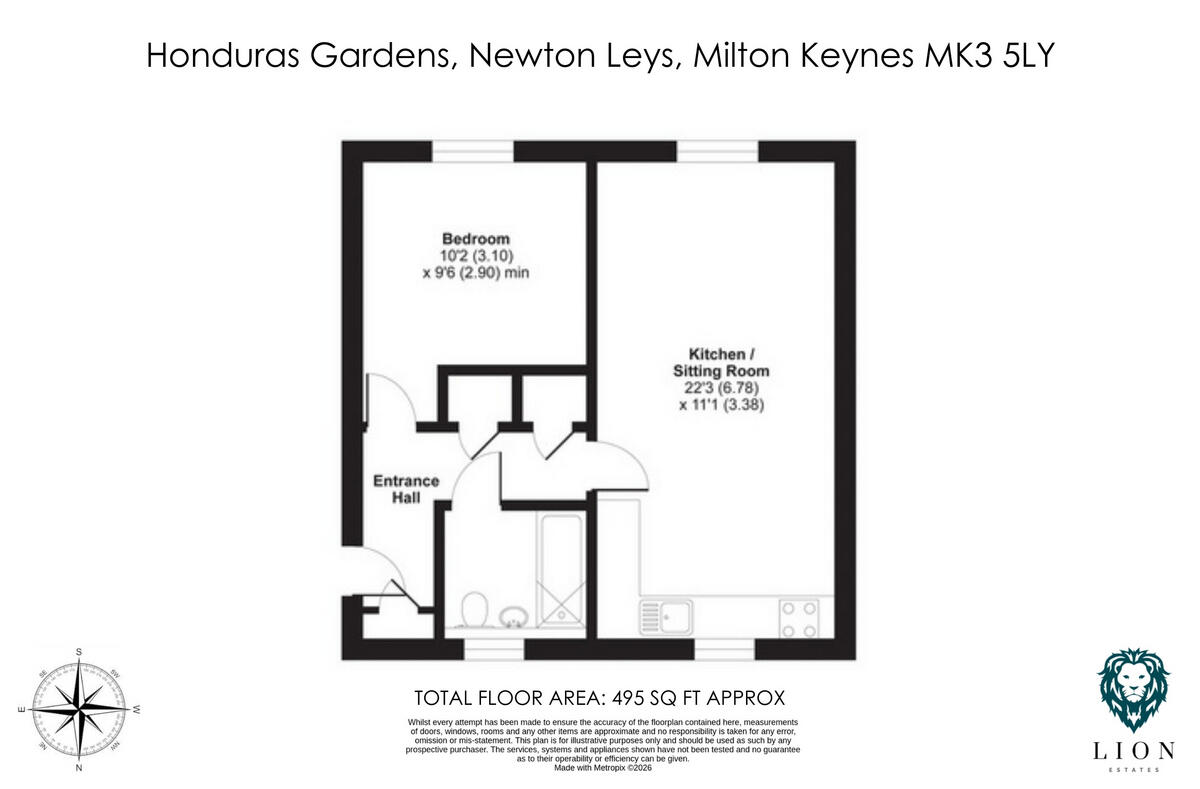 Honduras Gardens, Newton Leys, Milton Keynes, MK3 floorplan