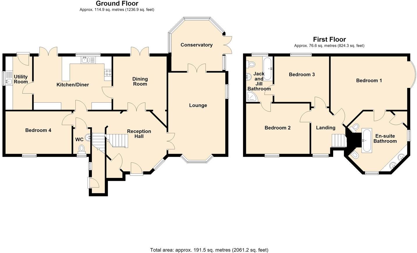 Bryn Hyfryd Park, Conwy floorplan