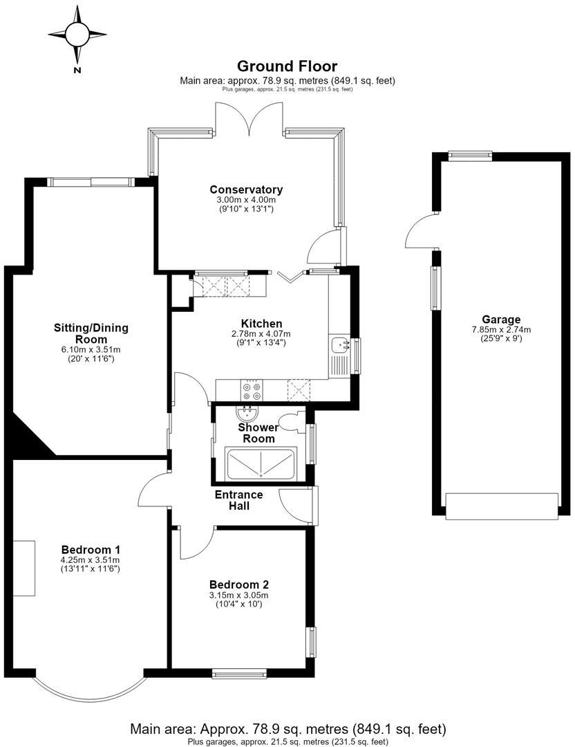 Queens Road, Whitstable floorplan