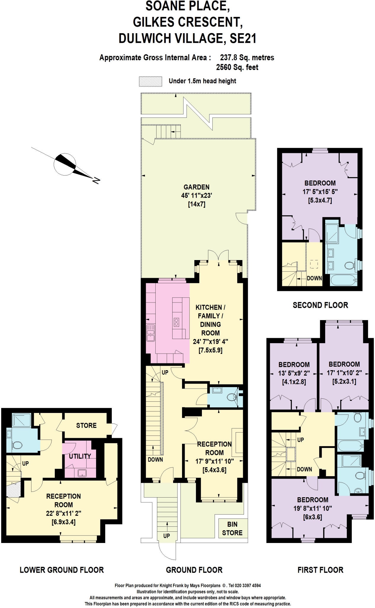 Gilkes Crescent, Dulwich Village, London, SE21 floorplan