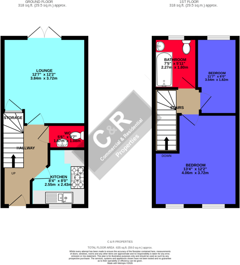 Leaf Street, Hulme, Manchester. M15 5LE floorplan