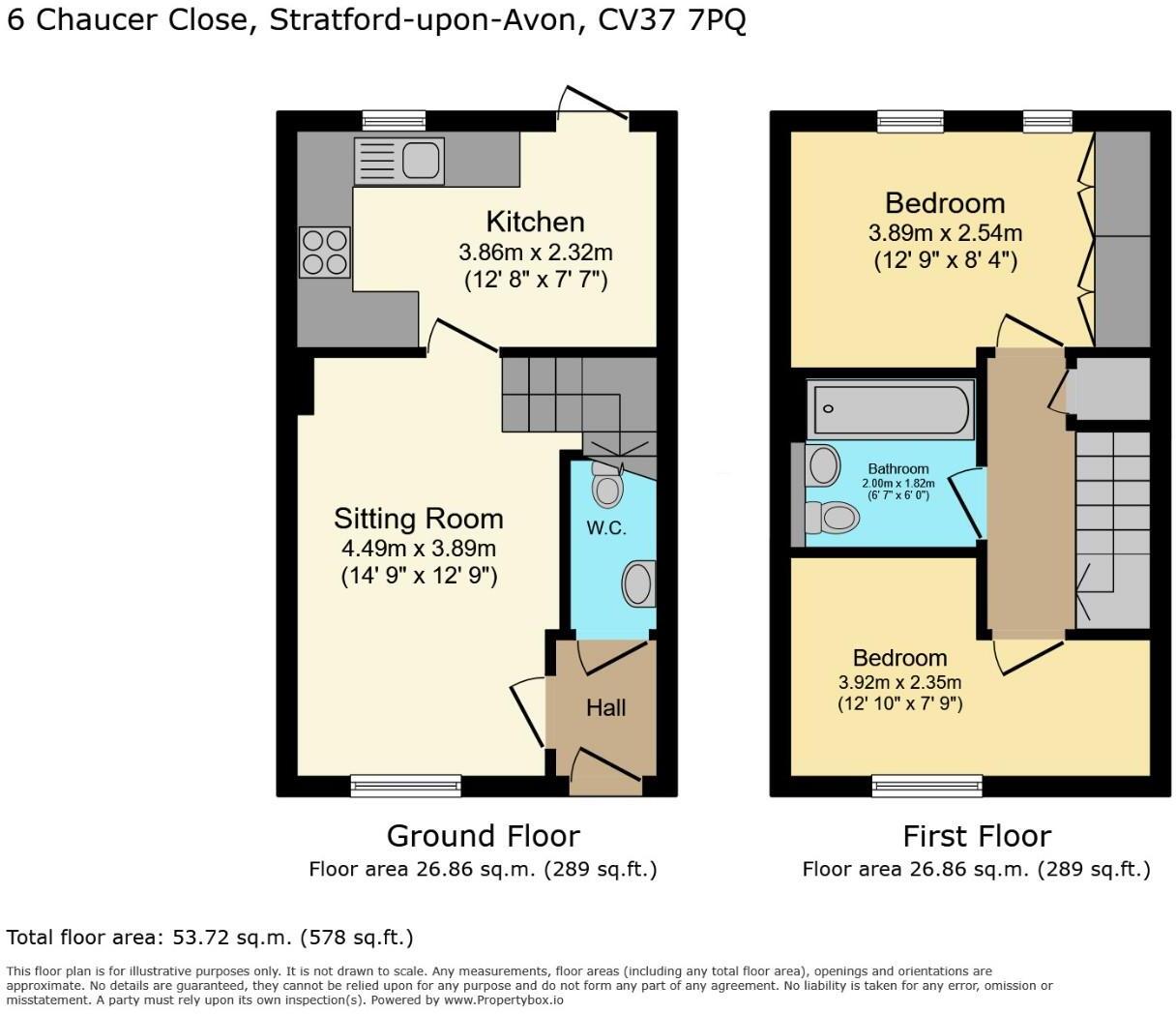 Chaucer Close, Stratford-upon-Avon floorplan