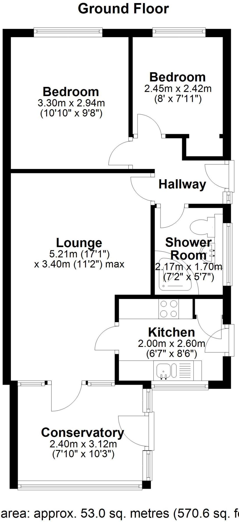 Wigmore Gardens, Weston-super-Mare floorplan