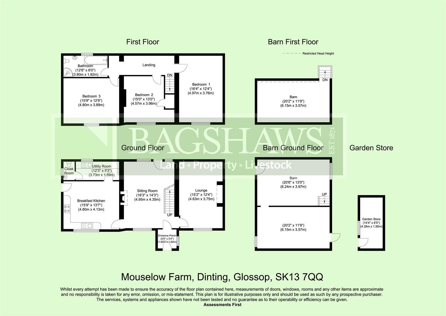 Mouselow Farm, Dinting, Glossop floorplan
