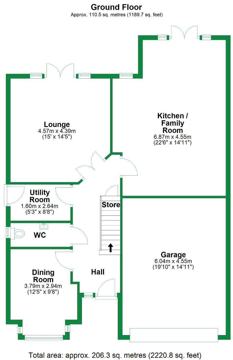 Willbrook Close, Grimsargh, Lancs, PR2 floorplan