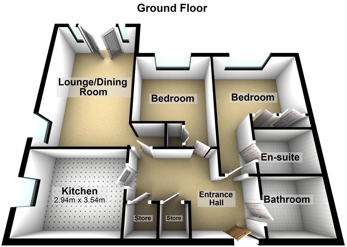 Millstone Court, Stone floorplan
