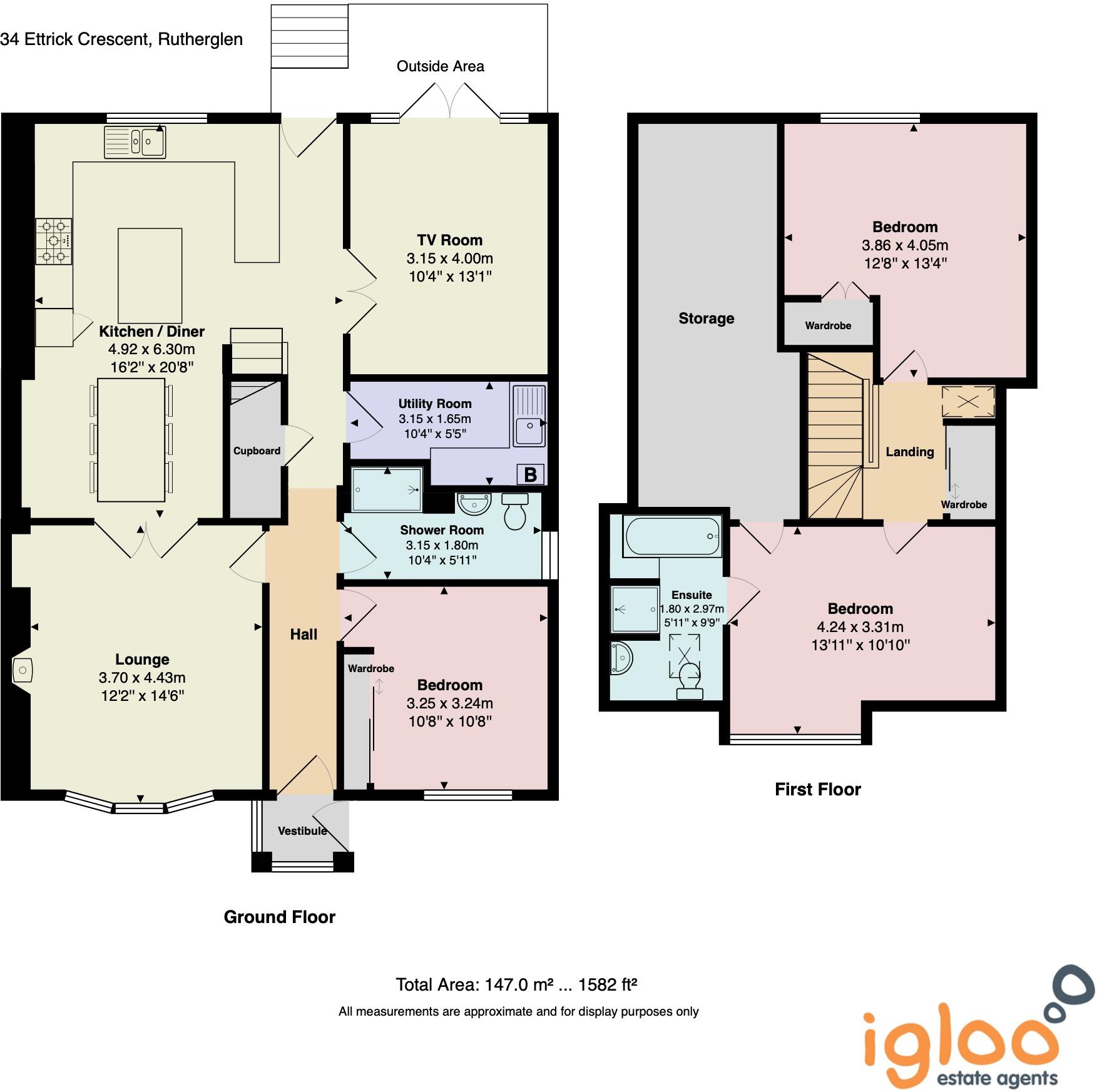 Ettrick Crescent, Rutherglen floorplan