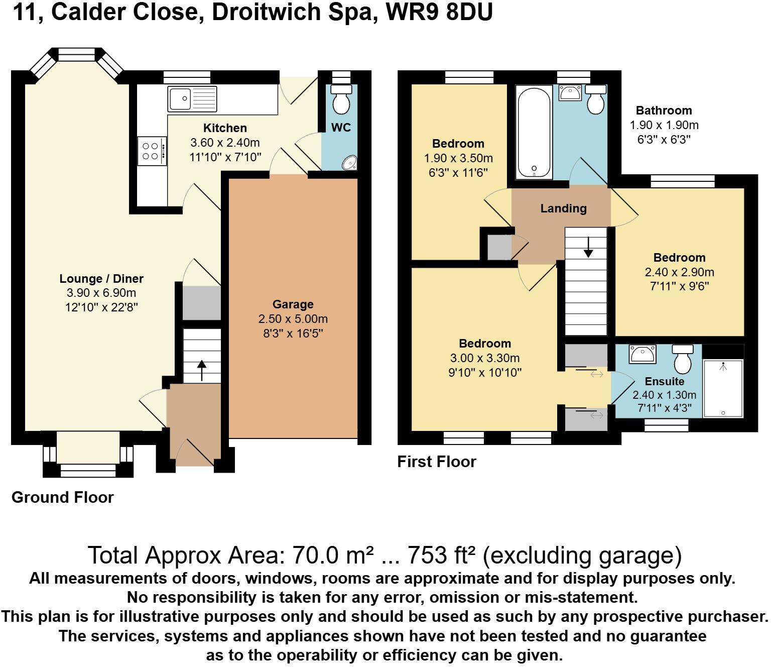 Calder Close, Droitwich, Worcestershire, WR9 floorplan