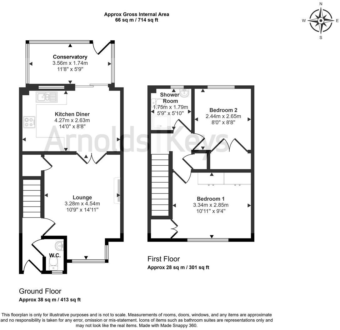 Grice Close, Sheringham floorplan