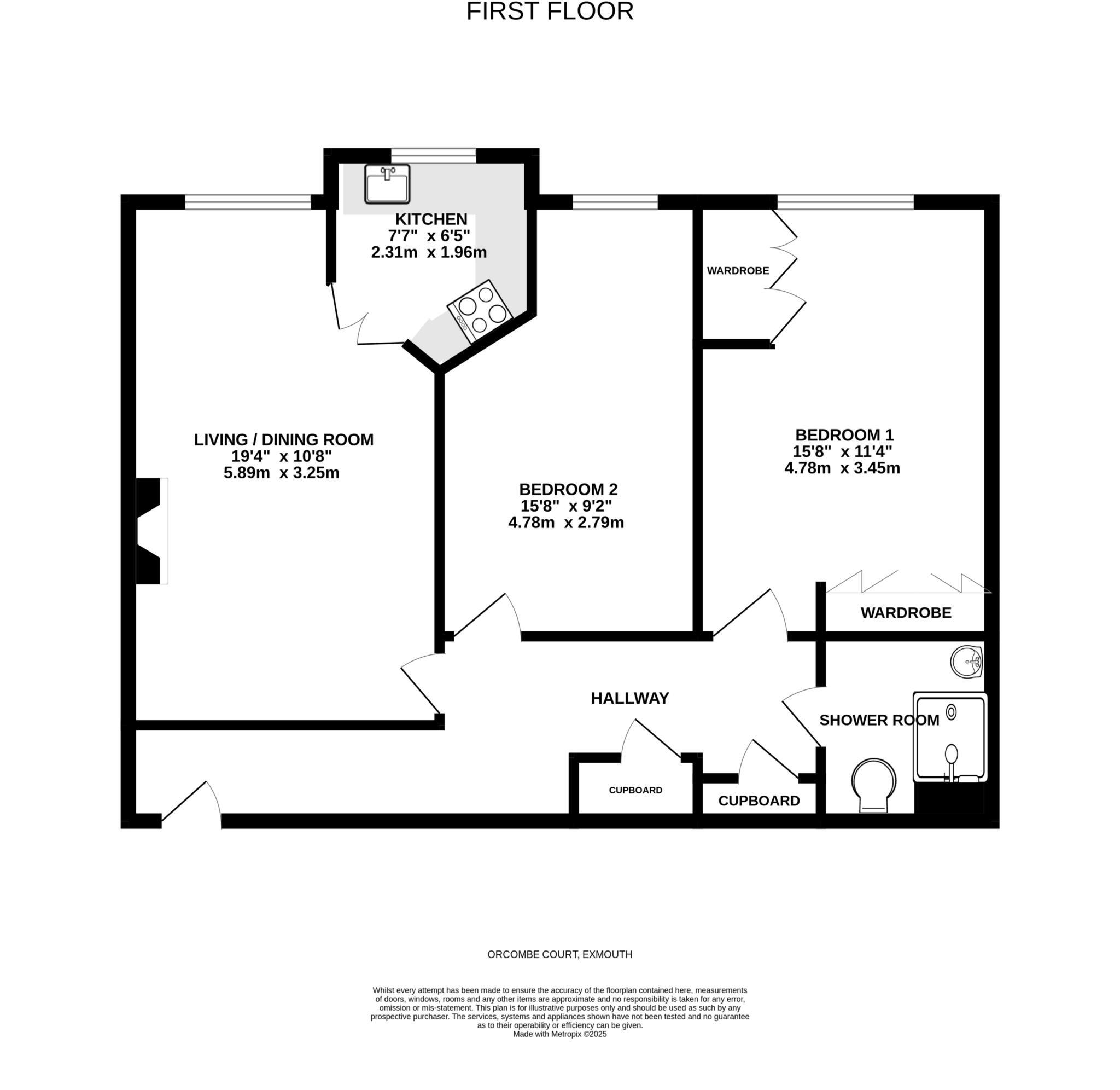 Orcombe Court, Exmouth floorplan