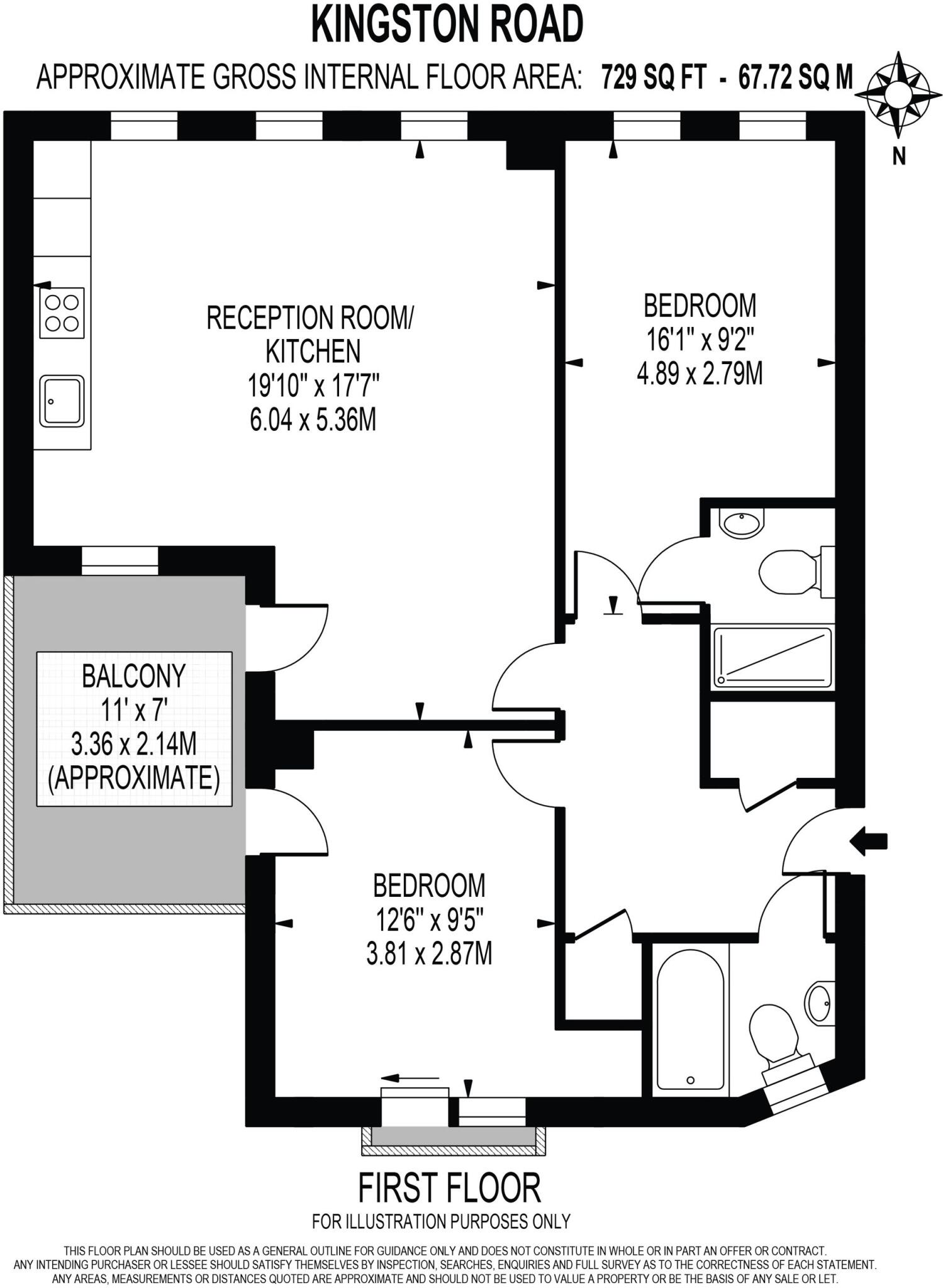 643 Kingston Road, Raynes Park, SW20 floorplan