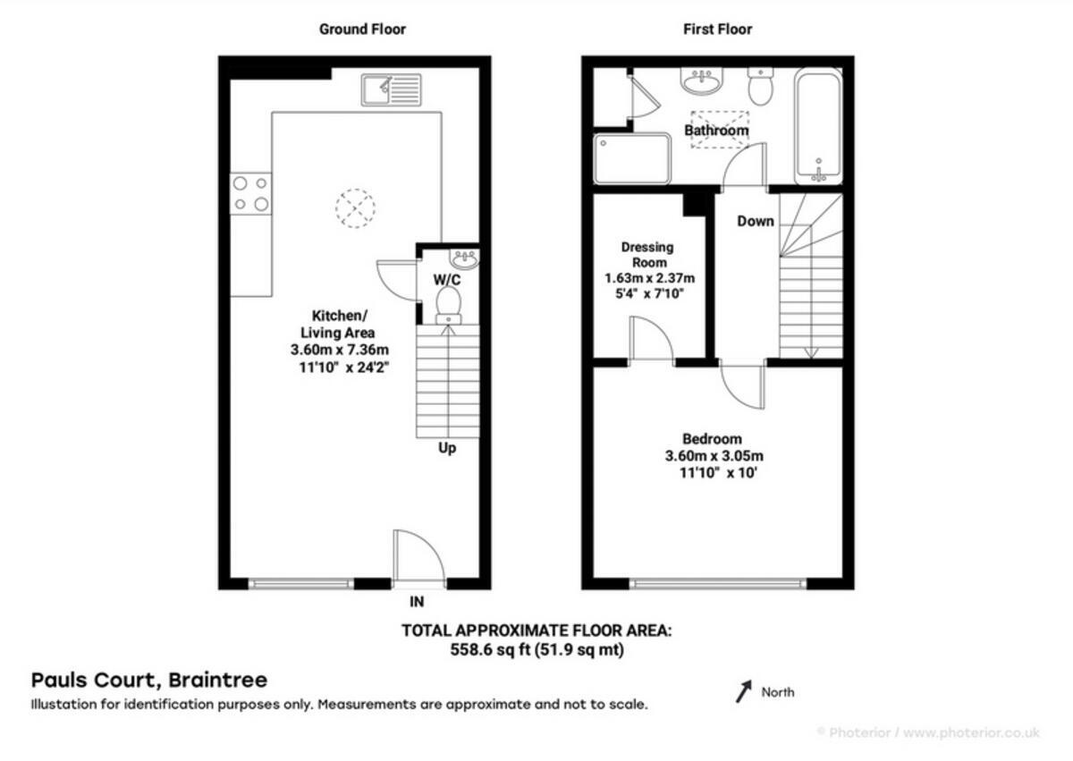 3b Coggeshall Road, Braintree, CM7 floorplan