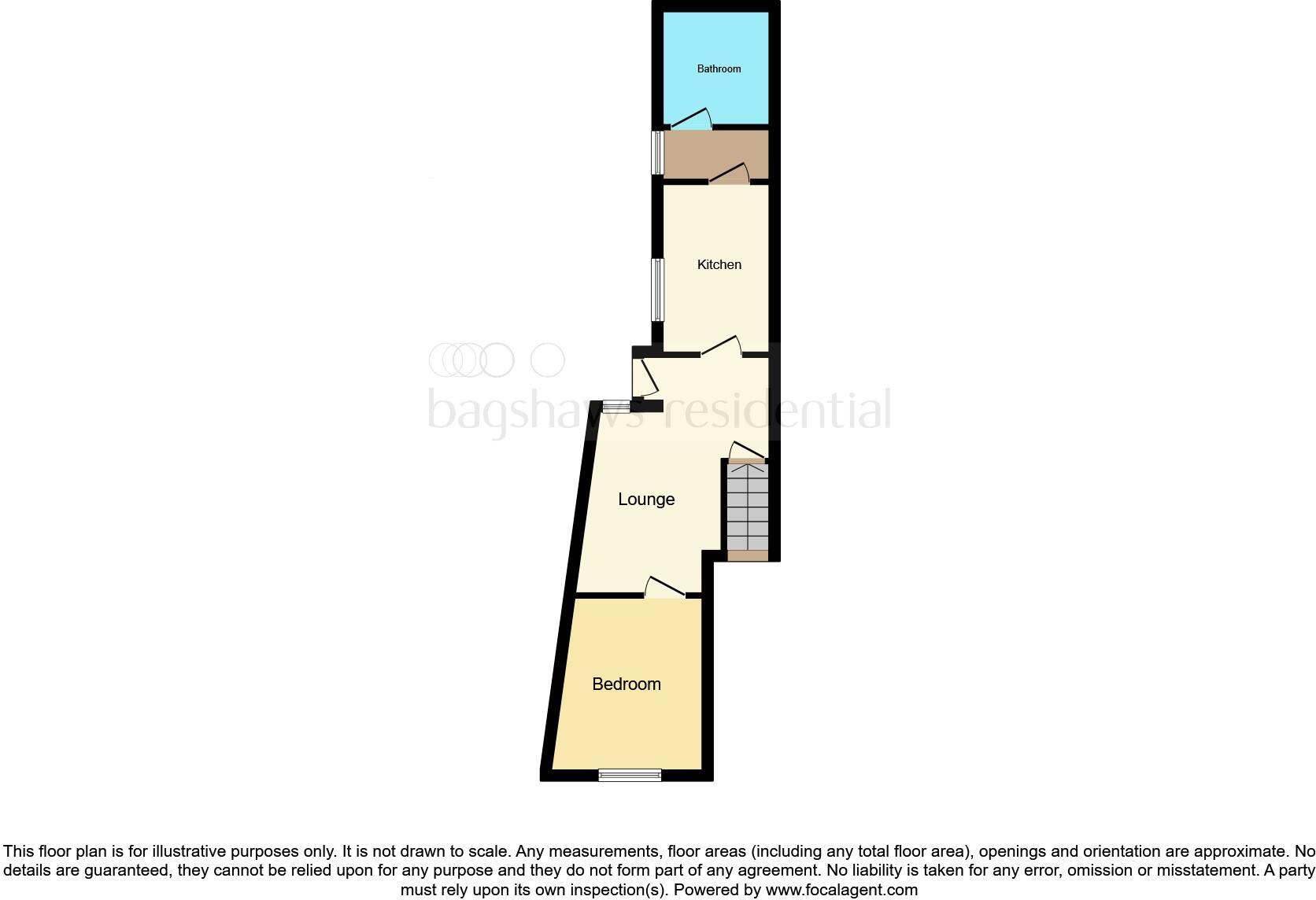 Flat 1, 45, Carter Street, Uttoxeter floorplan
