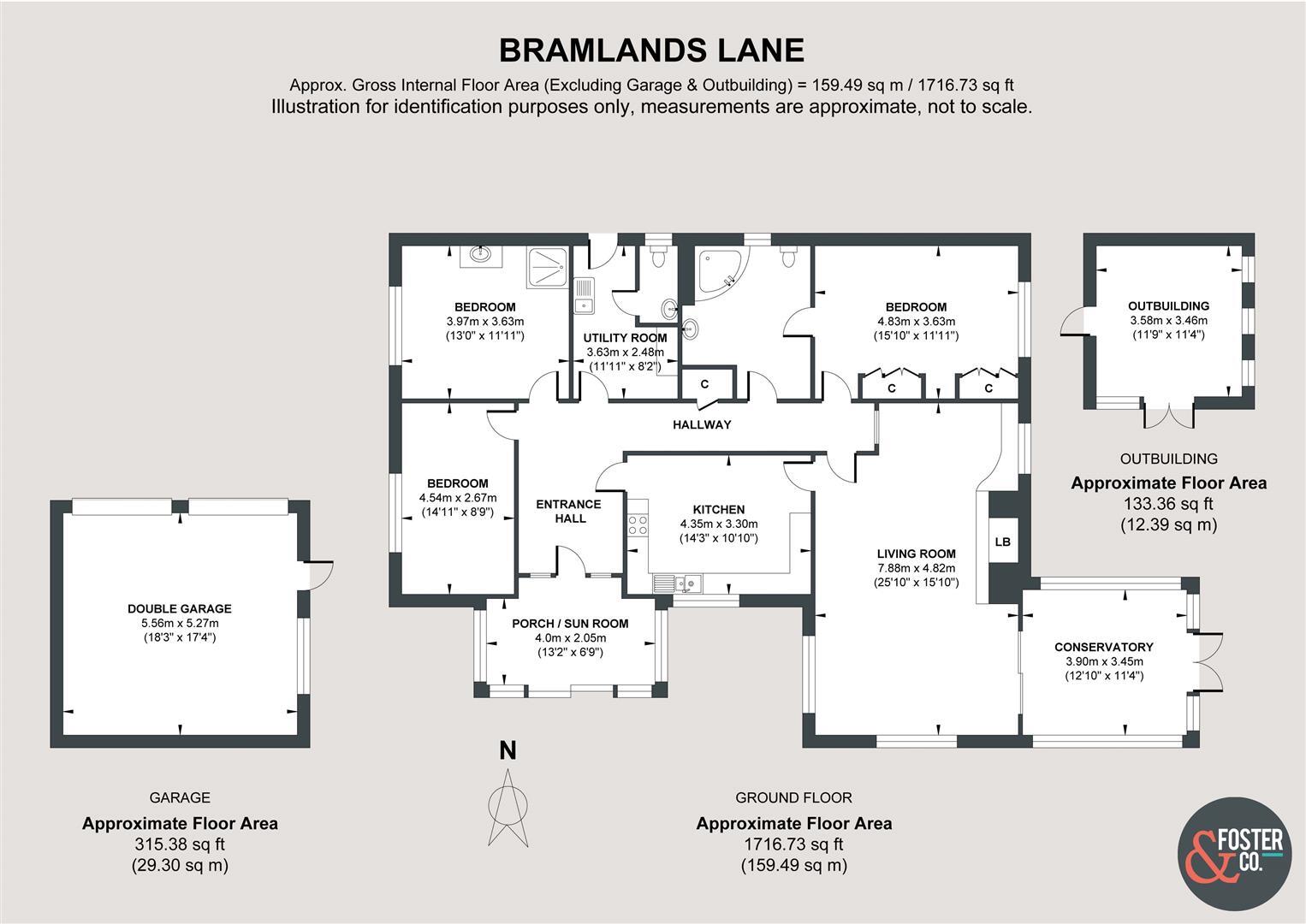Bramlands Lane, Woodmancote. floorplan